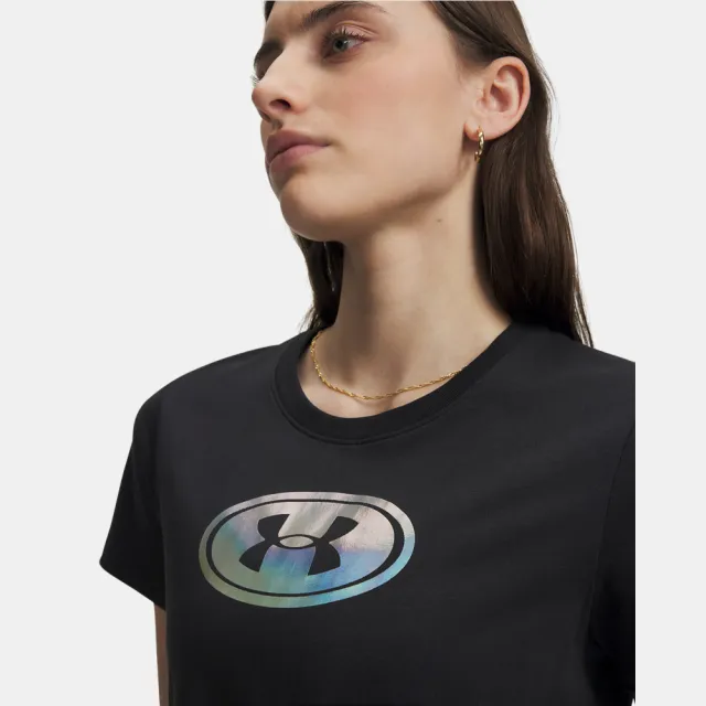 【UNDER ARMOUR】UA雙11精選 女 Rival Shimmer 短袖T-Shirt_6013641-001