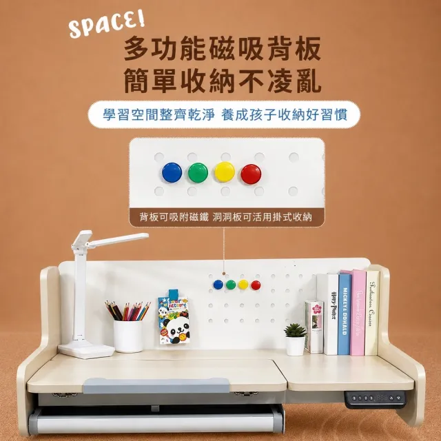 【成長天地】100cm桌面 全新福利品 兒童電動升降書桌ME501(書桌椅 電動升降 成長桌椅 兒童桌椅)