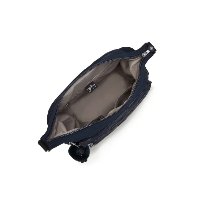 【KIPLING】『牛角包』碧海深藍多袋實用側背包-GABBIE 女包