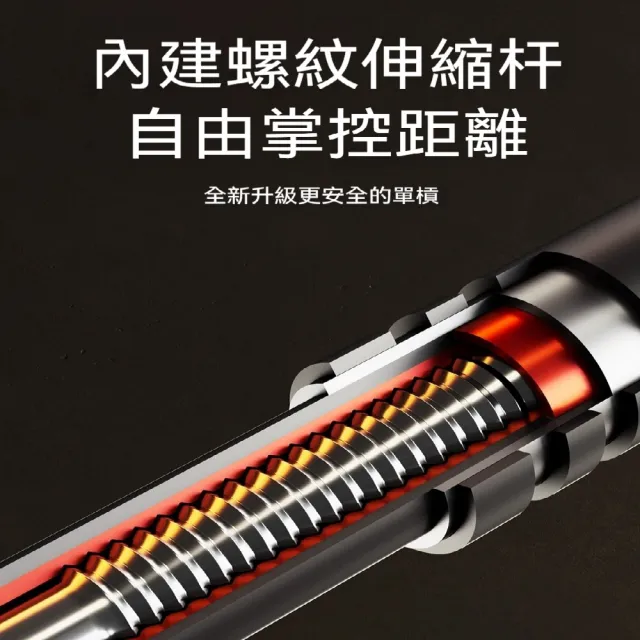 【ZHIPU 芝浦】長槓 室內免打孔單槓 195-230cm牆距安裝 落地支撐桿 健身架 門上吊槓單槓 引體向上器定製款L