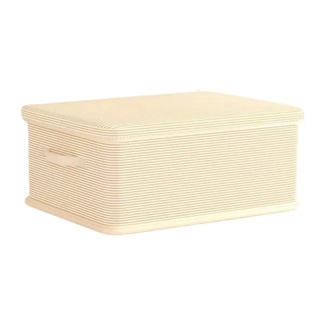 新川 家用帶蓋收納箱 45*35*25cm 置物盒 收納櫃 儲物箱 整理箱 衣物收納盒 儲物櫃