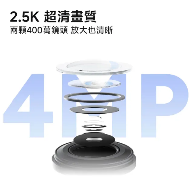 【小米】官方旗艦館 (三入組) 室外攝影機 CW500 雙攝版 監視器/雙2.5K超清畫質/人形追蹤/智慧全彩夜視/聲光