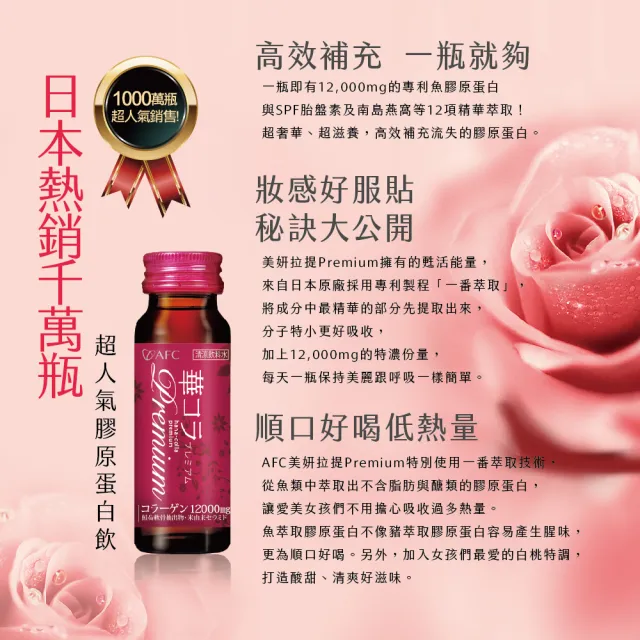 【AFC】美妍拉提Premium膠原蛋白飲四盒組 共40瓶(日本原裝)