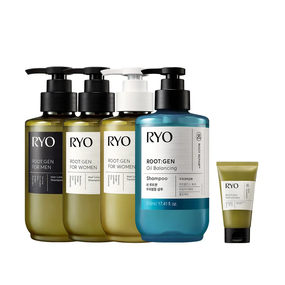 【RYO 呂】官方直營 ROOTGEN強韌蘊髮洗髮精/護髮膜515mlx2入(男性專用/女性專用/零感控油)