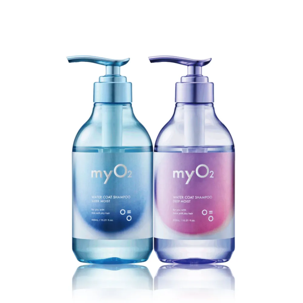 【myO2】水氧洗髮精/潤髮乳450ml(抗毛躁/剋扁塌/護髮乳/深層補水)