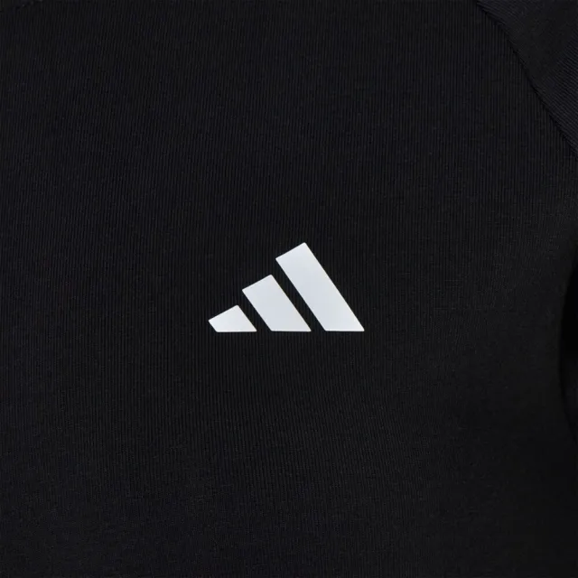【adidas 愛迪達】Fav 3s Tee 1 女 T恤 運動上衣 休閒短袖 黑 經典款(KZ1525)