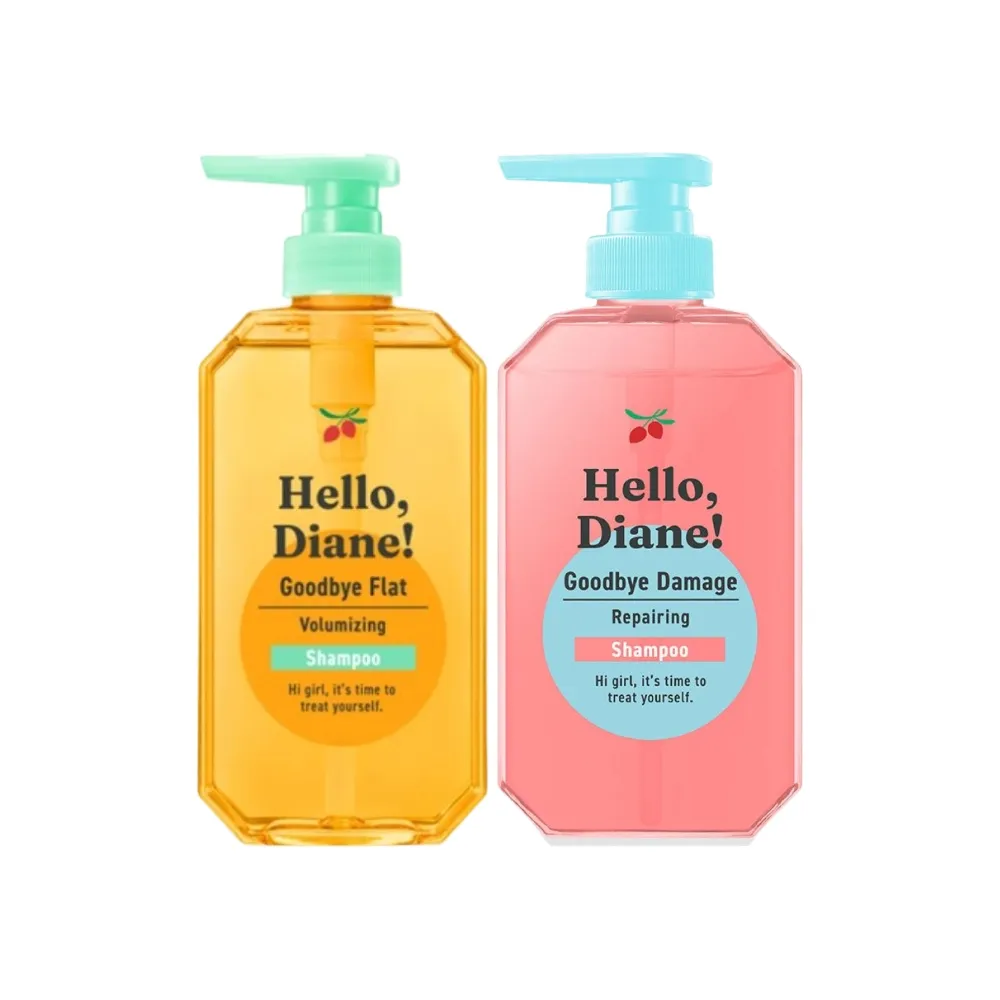 【Moist Diane 黛絲恩】Hello ！酸熱重塑洗髮精400ml(2入)(修護/蓬鬆)