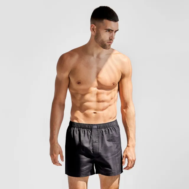 【Bread & Boxers】兩件組｜Boxer Short 有機棉男用鬆身四角內褲 - 深藍 內褲 禮盒 送禮 情人節 聖誕節