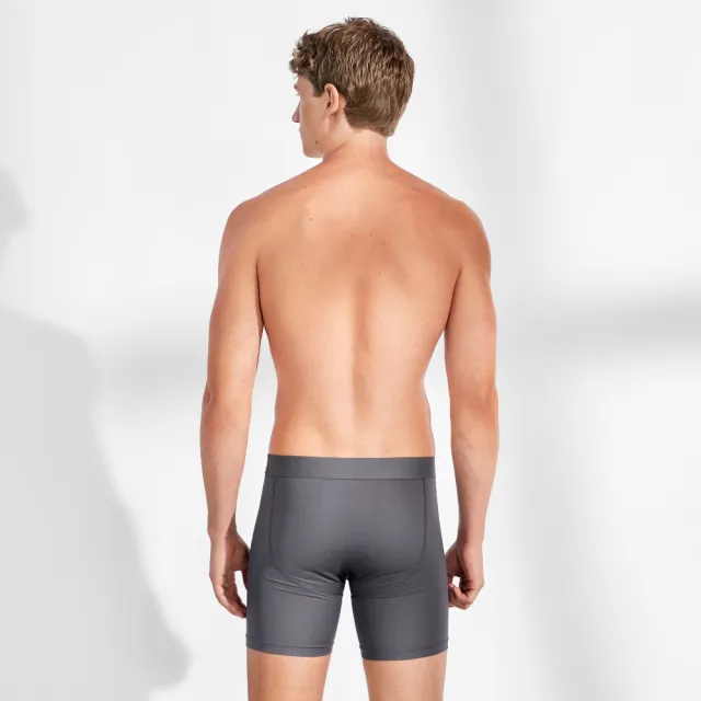 【Bread & Boxers】兩件組｜ACTIVE 2-Pack Boxer Brief 速乾除臭男用四角內褲 - 鋼鐵灰