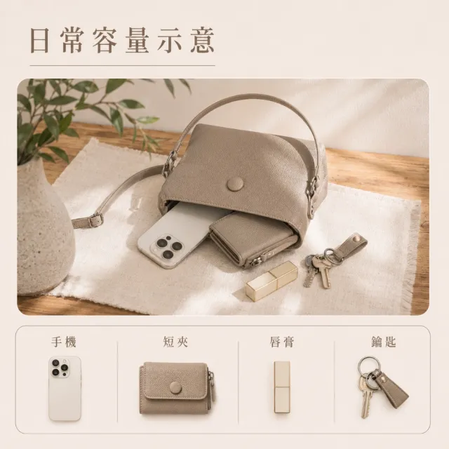 【LEESA】雙11 便攜包\鈕扣包\百搭包包\單肩包\側背包\包包\隨身包包\女生包包\真皮包包\手機包\口紅