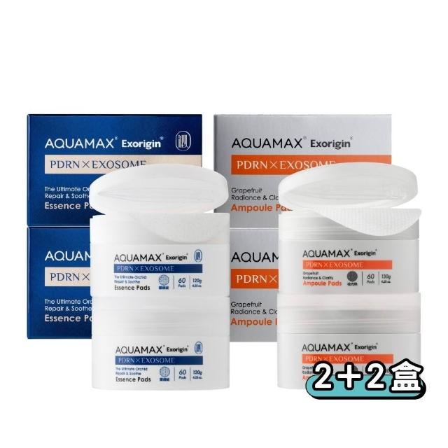 【AQUAMAX 奧科美氏】PDRN透亮舒敏雙效棉片240片囤貨組｜舒敏修護、角質拋光、濕敷補水、貼妝