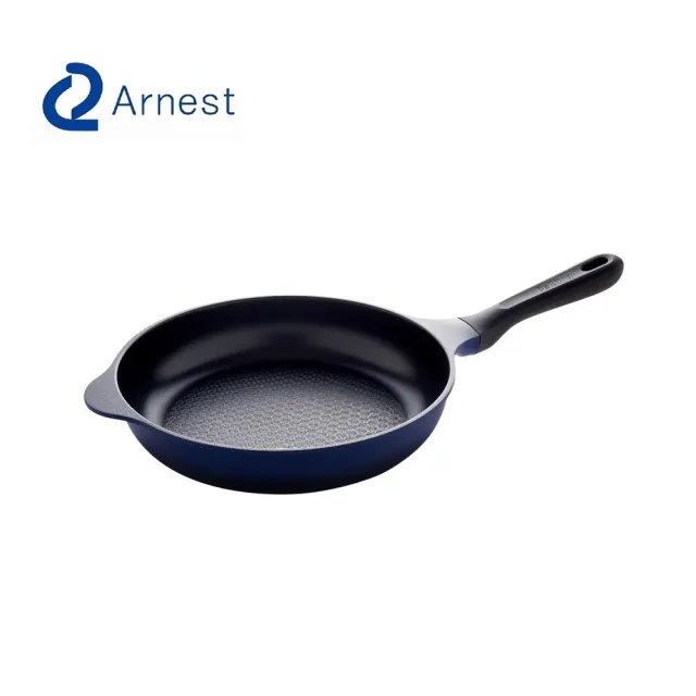 【Arnest】Bellfina鑽石不沾平底鍋-26cm(黑色把手款/平底鍋/煎鍋)