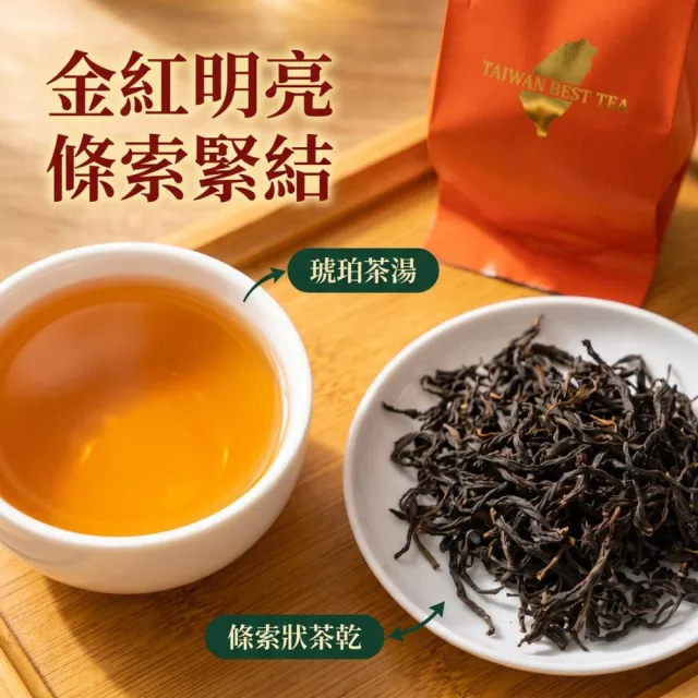 【象楠茗茶】台茶21號精品級紅韻紅茶*8入組 (30g±5%/包/共8包) 外銷等級 自然茗香 回甘好茶