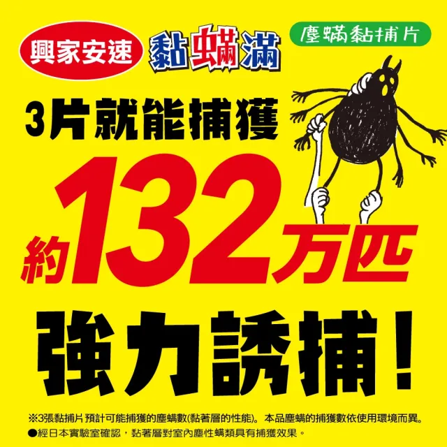 【興家安速】黏螨滿塵螨黏捕片 二件組
