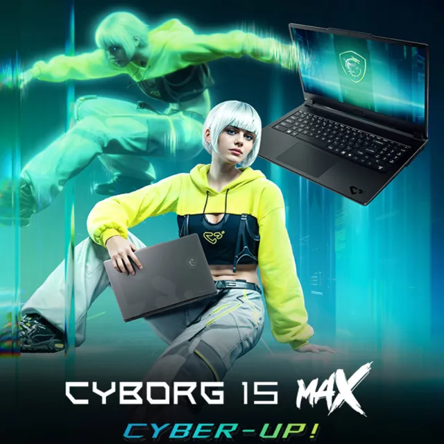 遊戲手把組★【MSI 微星】15.6吋i7-13620H RTX5050電競筆電(Cyborg 15 Max/16G/512G SSD/W11/C13WE-054TW)