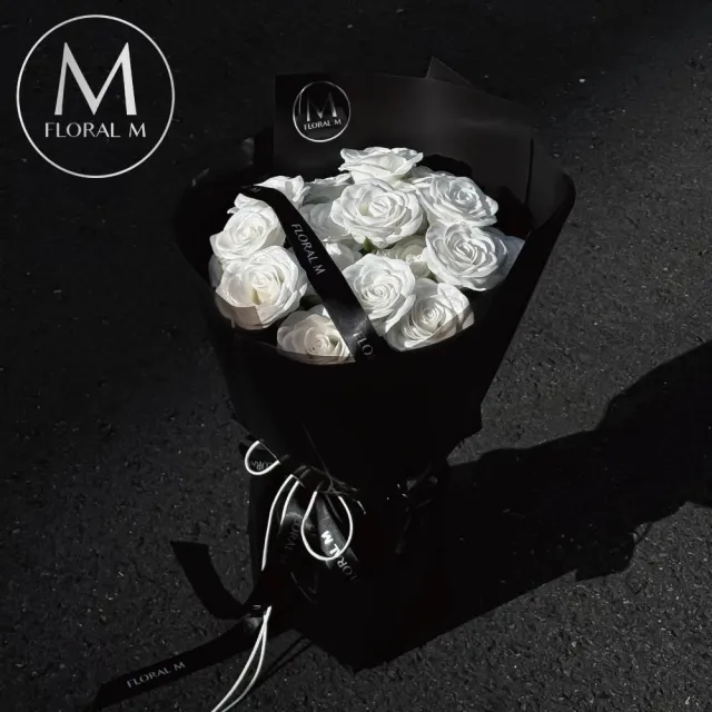 【Floral M】經典的愛大型香水玫瑰花束(情人節花束/告白禮物/求婚花束/鮮花花禮/香水花束/生日花束)