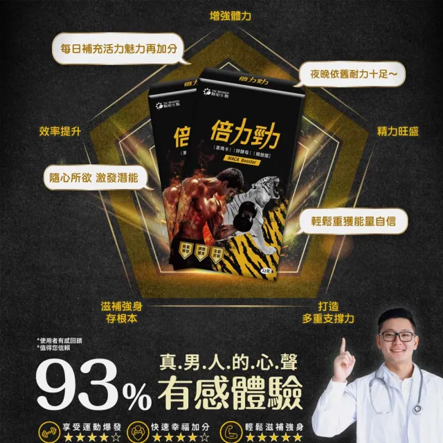 【YM BIOMED 陽明生醫】陽明倍力勁1盒(12錠/盒 黑馬卡 鋅酵母 精胺酸 強健體力)
