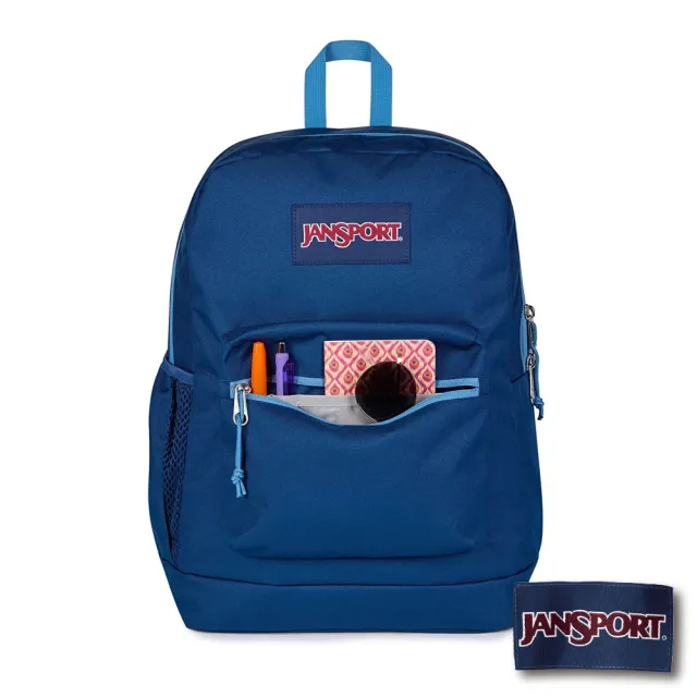 【JANSPORT】雙11 CROSS TOWN PLUS 校園系列後背包(活力藍)