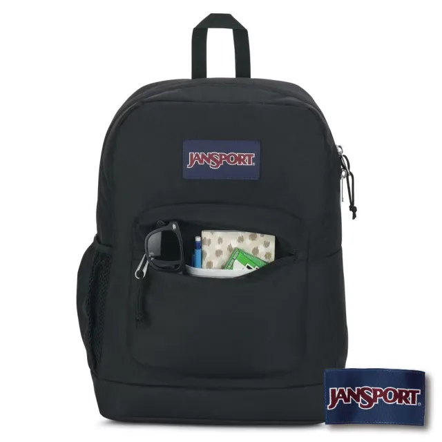 【JANSPORT】雙11 CROSS TOWN PLUS 校園系列後背包(經典黑)