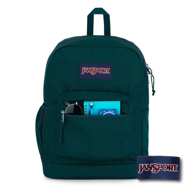 【JANSPORT】雙11 CROSS TOWN PLUS 校園系列後背包(杜松綠)