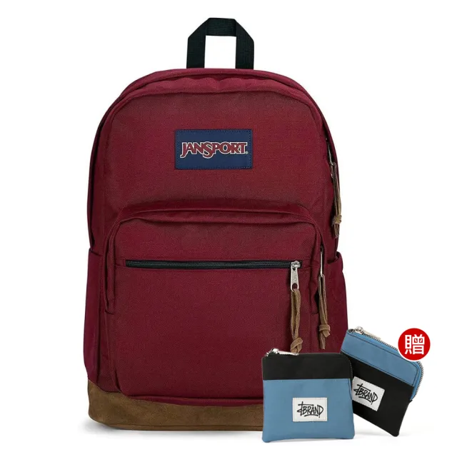 【JANSPORT】雙11 RIGHT PACK 校園系列後背包(酒棕紅)