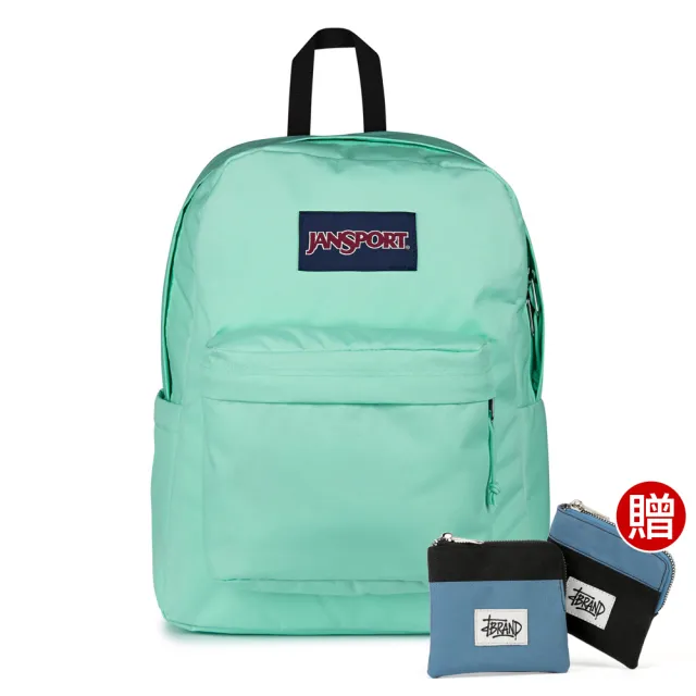 【JANSPORT】雙11 SUPERBREAK PLUS 校園系列後背包(薄荷綠)