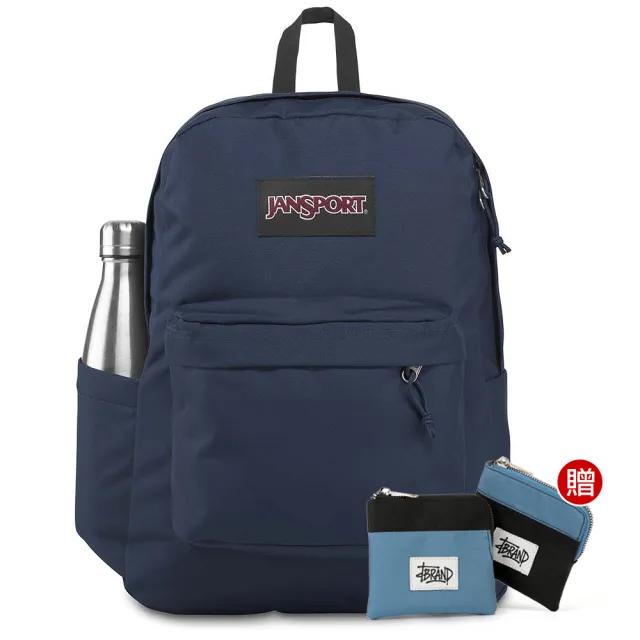 【JANSPORT】SUPERBREAK PLUS 校園系列後背包(深藍)