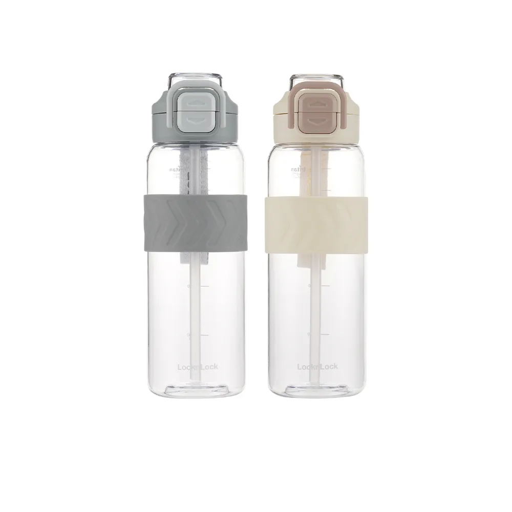 【LocknLock 樂扣樂扣】超值二入組 官方直營 雙飲口彈蓋提帶水壺 1000ml