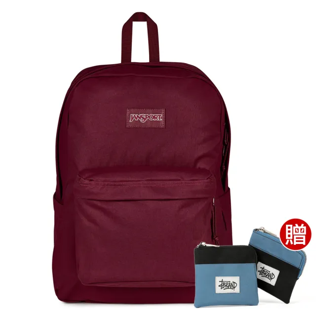 【JANSPORT】SUPERBREAK PLUS FX 校園系列後背包(櫻桃紅)