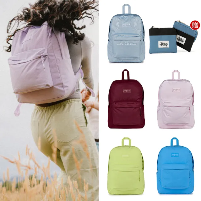 【JANSPORT】雙11 買一送一。送零錢包 SUPERBREAK PLUS FX 校園系列後背包(多色任選)