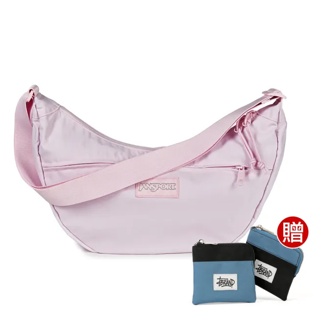 【JANSPORT】雙11 UNPHASED CROSSBODY LARGE 校園系列斜背包(冰晶粉)