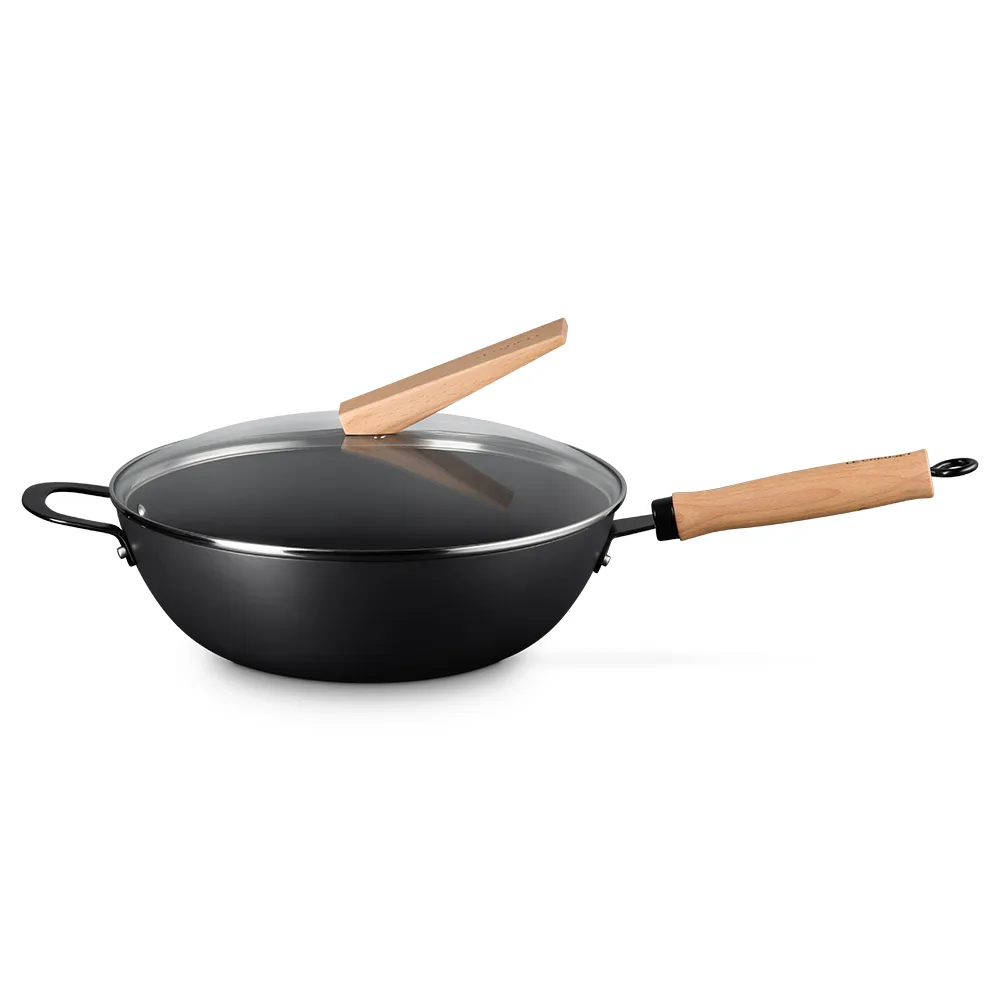 【Le Creuset】鐵製炒鍋(附蓋) 30cm
