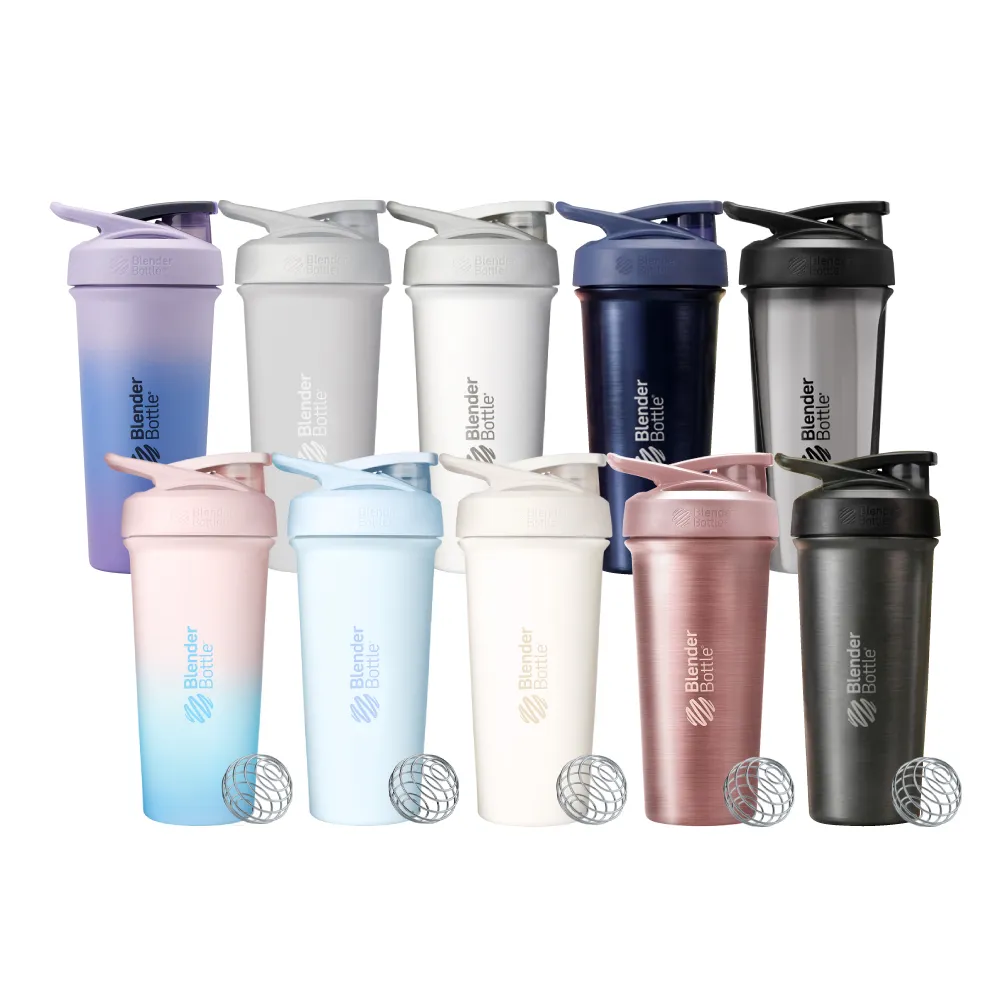 【Blender Bottle】Sleek不鏽鋼｜保溫保冰杯25oz/740ml(BlenderBottle/Strada/保溫杯/運動水壺/冰壩杯)