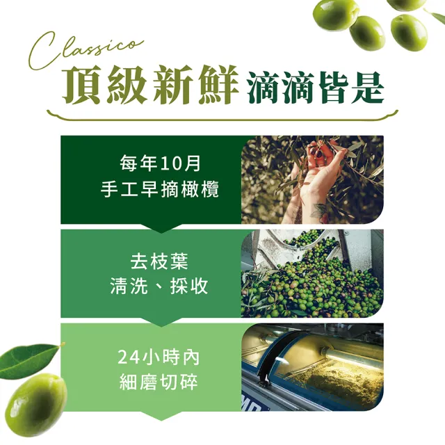 【Monini】莫尼尼濃郁果香特級初榨橄欖油500ml (可生飲/出廠酸價0.23%/2026冬奧官方橄欖油)