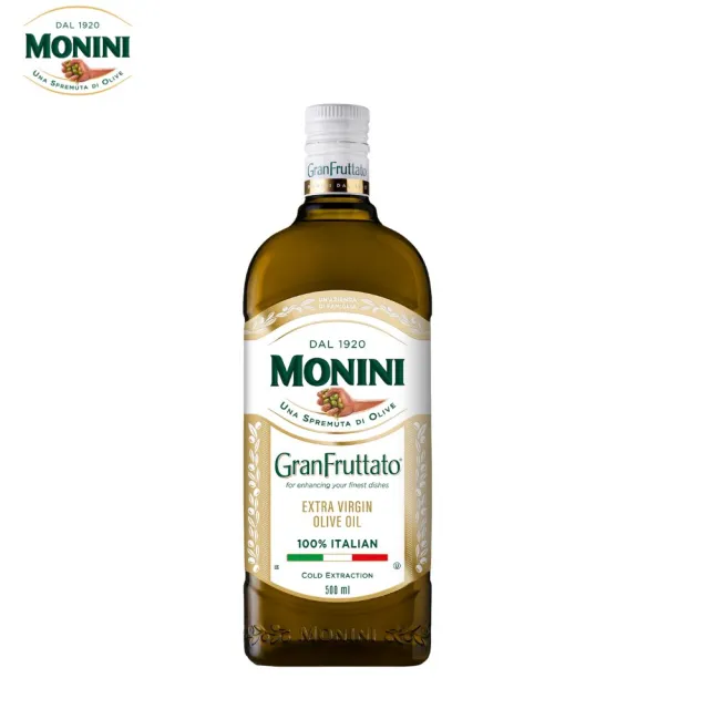 【Monini】莫尼尼濃郁果香特級初榨橄欖油500ml (可生飲/出廠酸價0.23%/2026冬奧官方橄欖油)