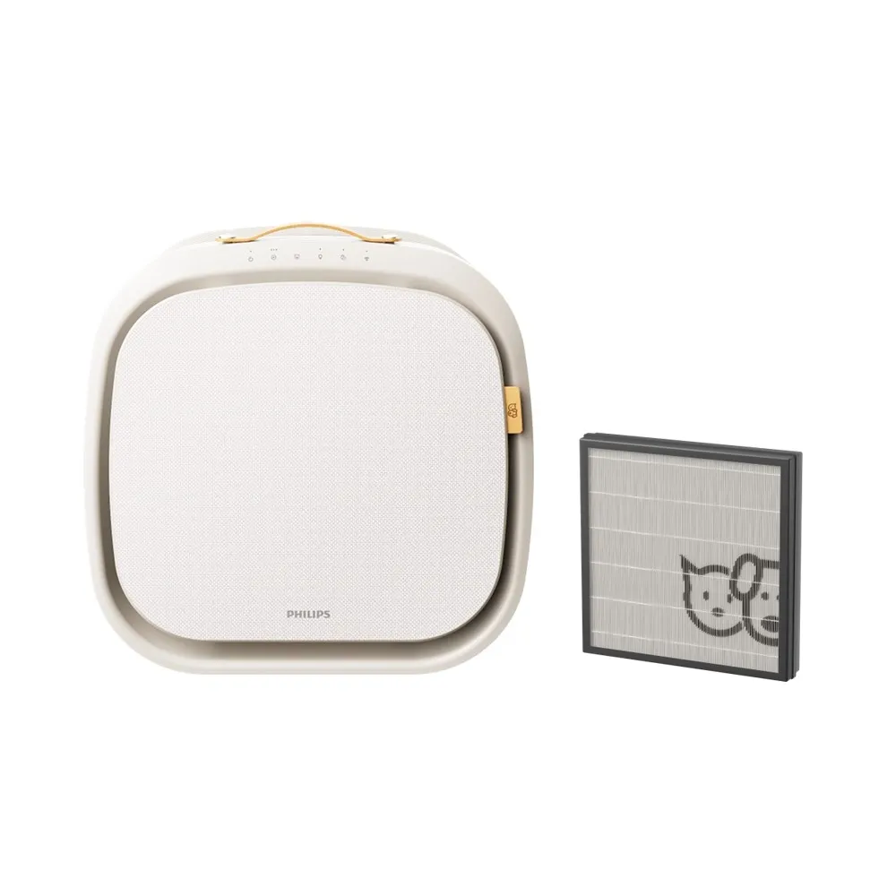 【Philips 飛利浦】兩年份濾網組★毛小奈Lite 寵物空氣清淨機★適用13-15坪(AC3360/80)