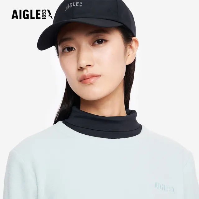 【AIGLE】女 POLARTEC 刷毛保暖T恤｜AG-5A242A236 冰河藍 (女長袖上衣 女T恤 POLARTEC 保暖上衣 刷毛衣)
