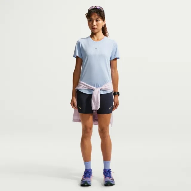 【NIKE 耐吉】短袖上衣 女 AS W NK AF SWIFT TOP SS 運動 休閒 藍色 (IH8115468)
