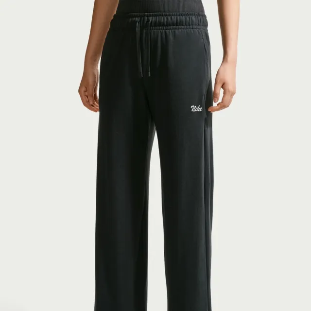 【NIKE 耐吉】長褲 女 AS W NSW MR PANT WIDE 運動 休閒 黑色 (IW1386010)
