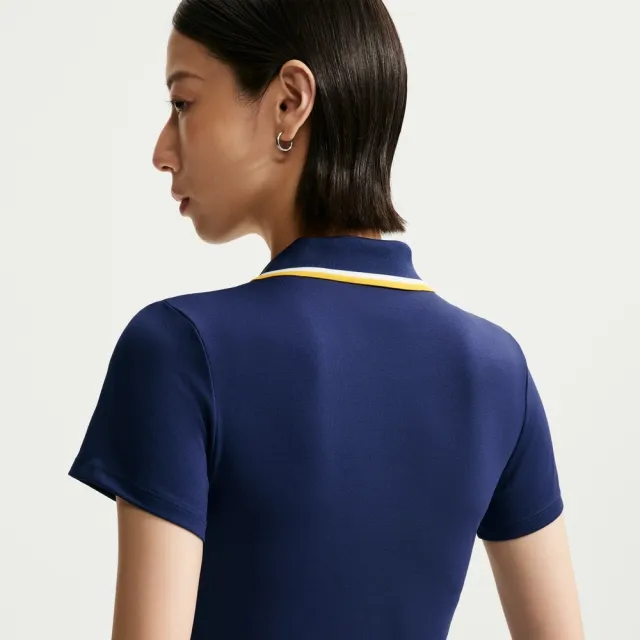 【NIKE 耐吉】短袖POLO 女 AS W NKCT DF SLAM SS POLO 運動 休閒 藍色 (IW1210424)