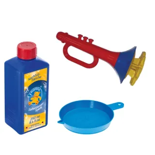【Pustefix】小喇叭造型多孔泡泡玩具(含250ml泡泡補充液) - 兒童魔法泡泡(適合4歲以上)