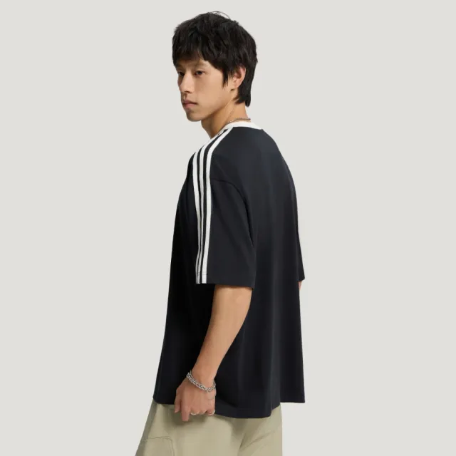 【adidas 愛迪達】短袖上衣 男 三葉草 亞規 OVSZ TEE U 黑 KT7778