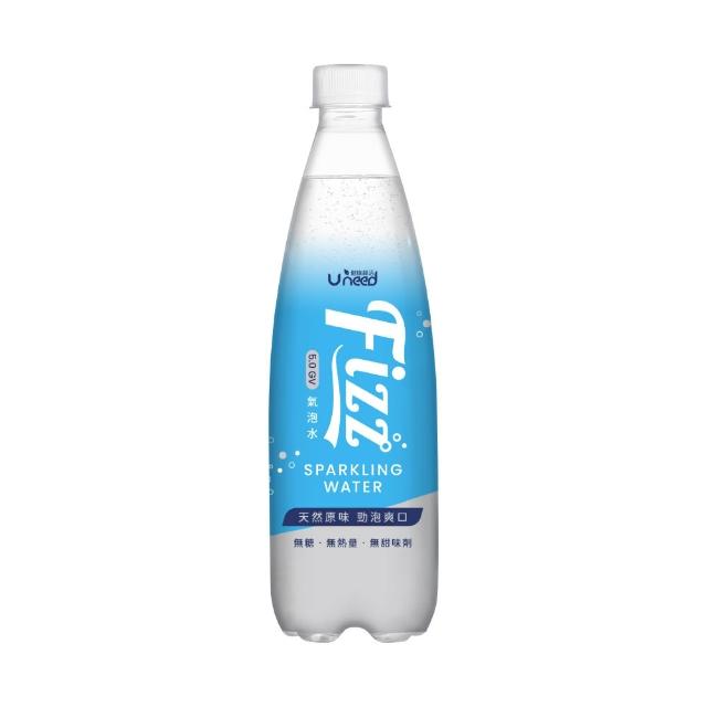 【Uneed 健康綠活】Fizz氣泡水500mlx2箱/共48入(狠強氣泡 5GV 無糖零卡)