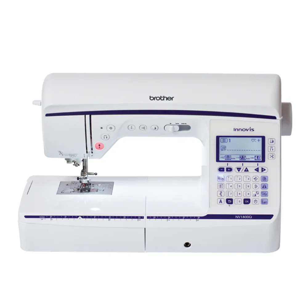 【Brother 兄弟牌】拼布達人觸控電腦型縫紉機 NV-1800Q(橫向送布/張力自動偵測/矩形送布系統)