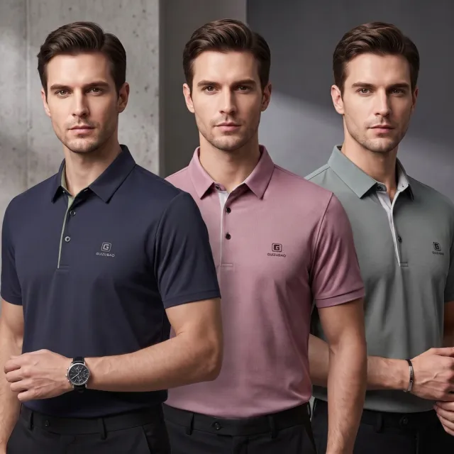 【巴黎精品】買一送一 現貨限搶 男POLO衫高爾夫球衫夏季冰絲涼感速乾短袖上衣(父親節送禮精選禮物b7a2)