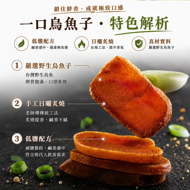 【Umi 鎢滿】台灣野生一口烏魚子75克x4包(一口烏魚子 烏魚子 年菜 零食 伴手禮 下酒菜 過年 烏魚子禮盒)