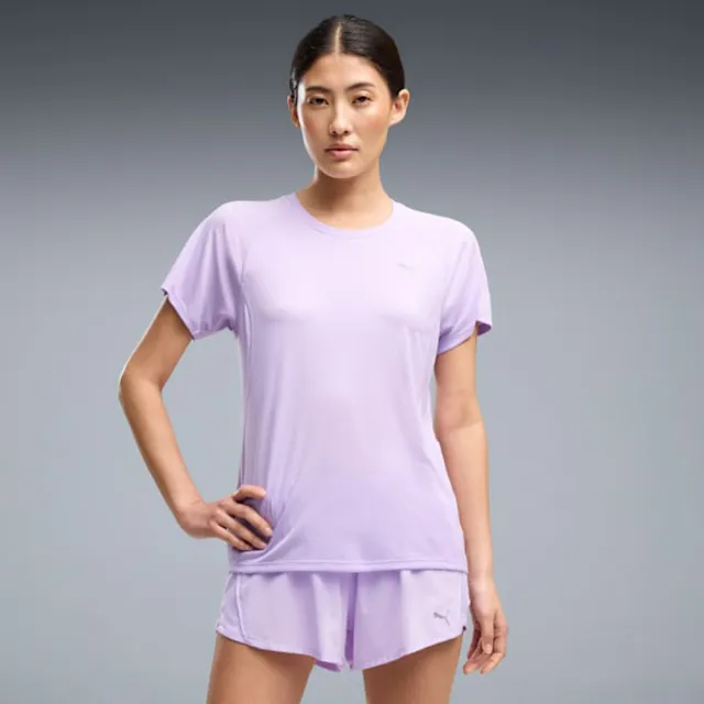 【PUMA】短袖上衣 女 歐規 Velocity Poly 紫 52657896