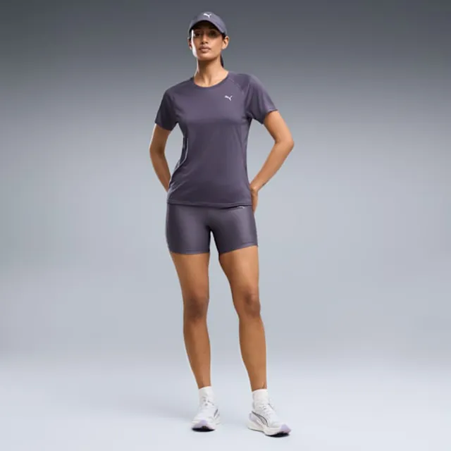 【PUMA】短袖上衣 女 歐規 Velocity Poly 深藍 52657894