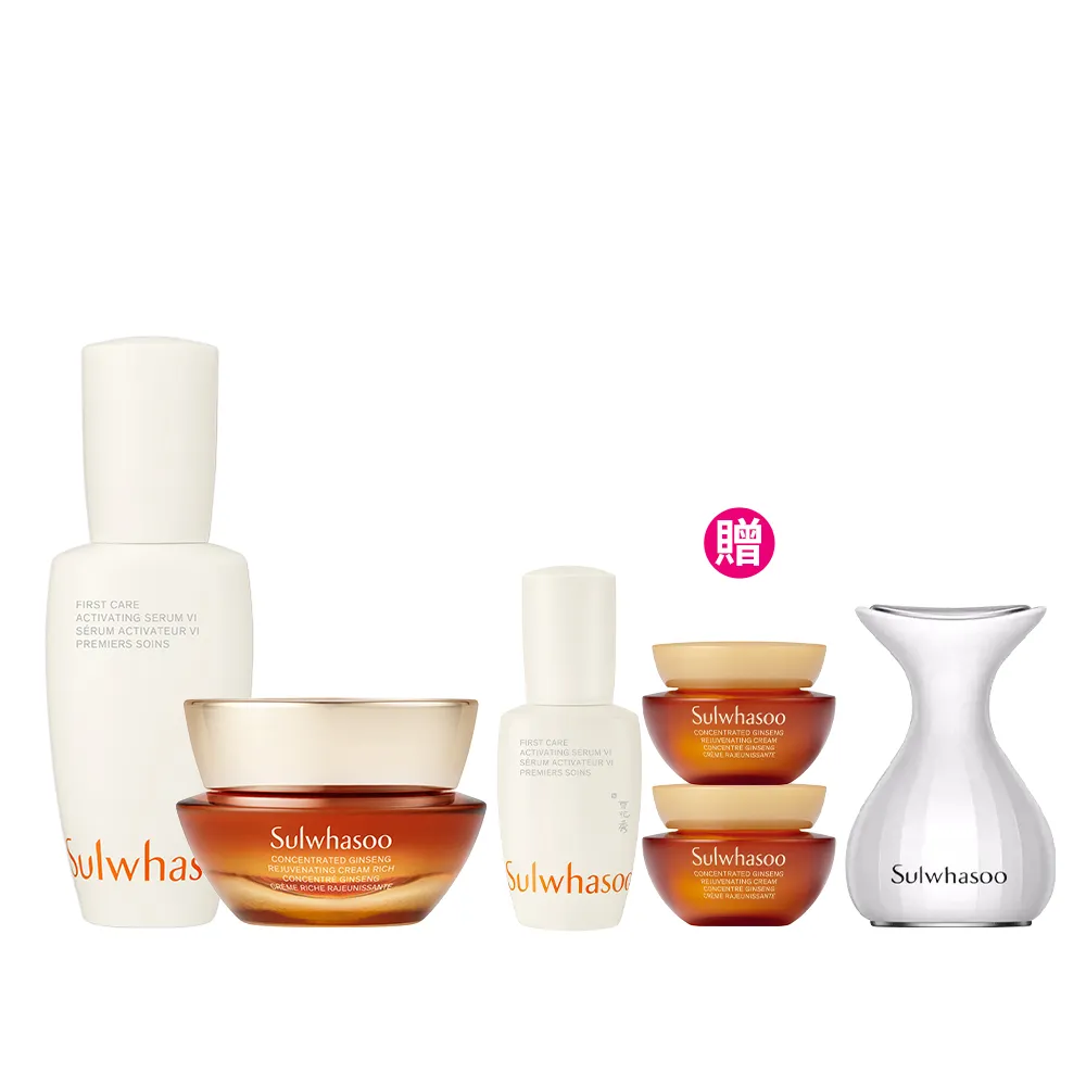 【Sulwhasoo 雪花秀】官方直營 潤燥回彈組(潤燥養膚精華60ml+滋陰蔘回彈霜30ml)