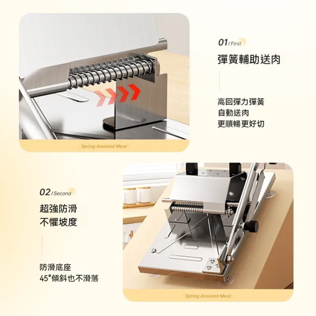 【MOOG 沐格】手動切肉片機 羊肉卷肥牛凍肉切片器 家用多功能肉片機